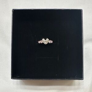 Disney 925 Silver and Pink Gemstone Ring size 6